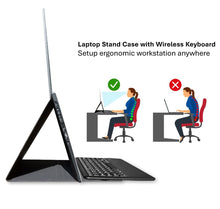 Load image into Gallery viewer, Vertical Notebook Stand with Wireless keyboard