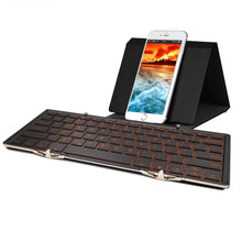Load image into Gallery viewer, Aluminum alloy Portable Folding Bluetooth Keyboard