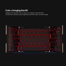 Load image into Gallery viewer, Aluminum alloy Portable Folding Bluetooth Keyboard